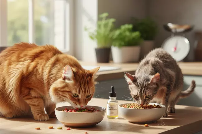 Питание и дефициты при круглогодичной линьке кошки