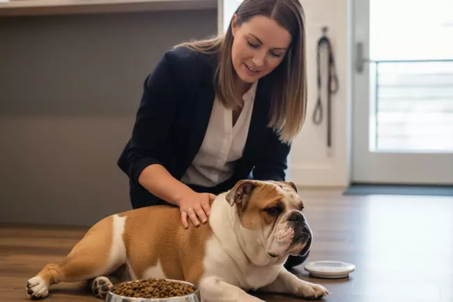 Питание и контроль веса английского бульдога