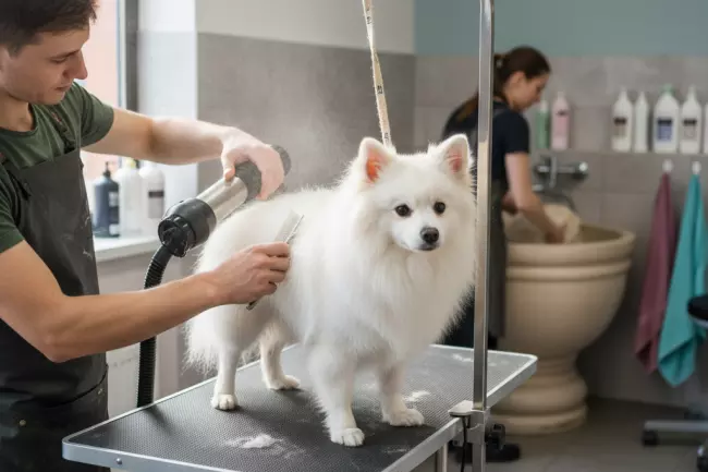 Уход за шерстью и питанием шпица