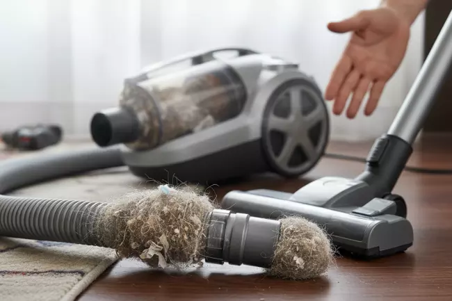 Причины падения мощности всасывания пылесоса