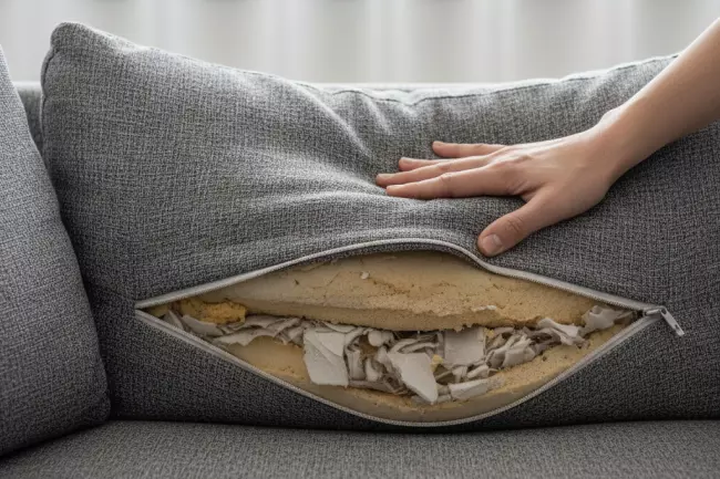 Износ наполнителя и проседание дивана