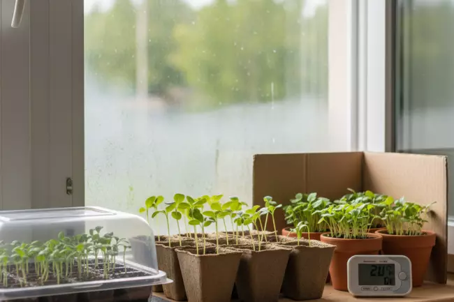 Стабильный температурный режим для рассады дома