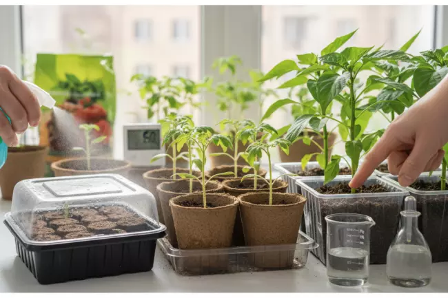 Частота полива рассады на этапах роста