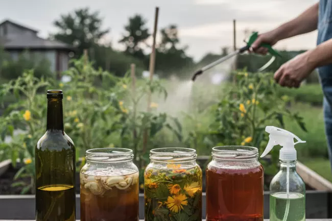 Настои и растворы для защиты огорода весной