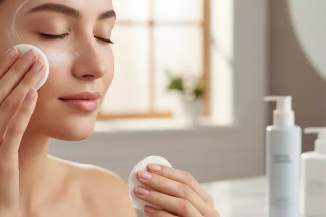 Деликатное очищение кожи вокруг глаз