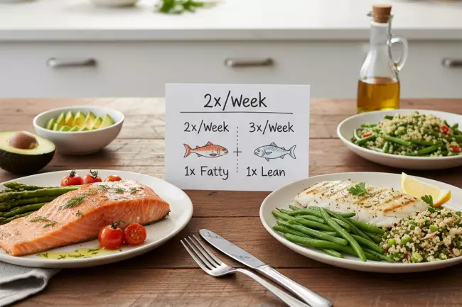 Чередование жирной и нежирной рыбы для здоровья