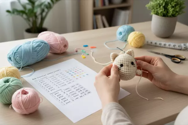 Чтение схем амигуруми для вязаных игрушек