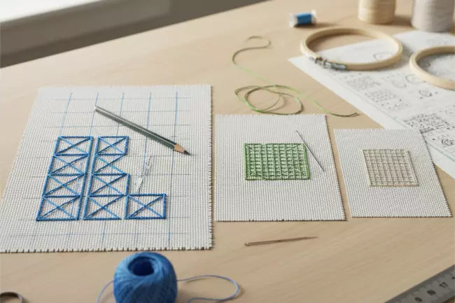 Вышивка крестом для начинающих: выбор канвы