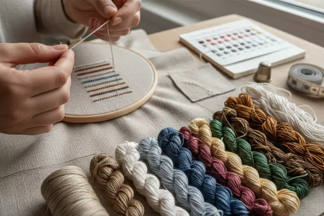 Нитки для вышивки: свойства волокна и крутки