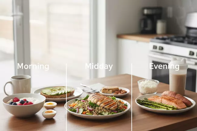 Распределение белка в течение дня при силовых тренировках