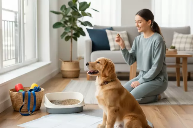 Туалетные привычки собаки и чистота дома