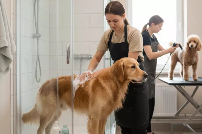 Правильное купание и сушка для уменьшения линьки