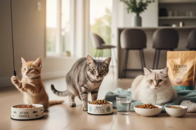 Выбор рациона кошки по возрасту и здоровью