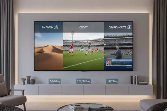 Выбор телевизора: герцы и частота обновления