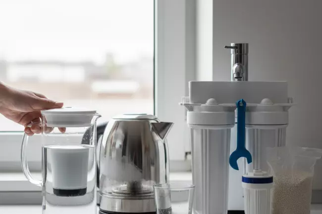 Фильтрация воды для снижения накипи в чайнике