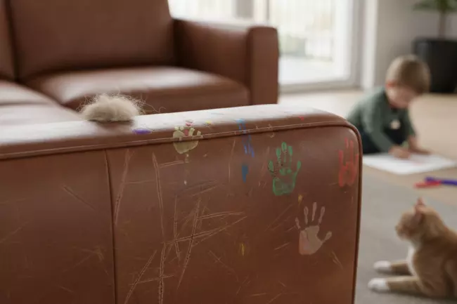 Непрактичные материалы мебели для семьи и детей