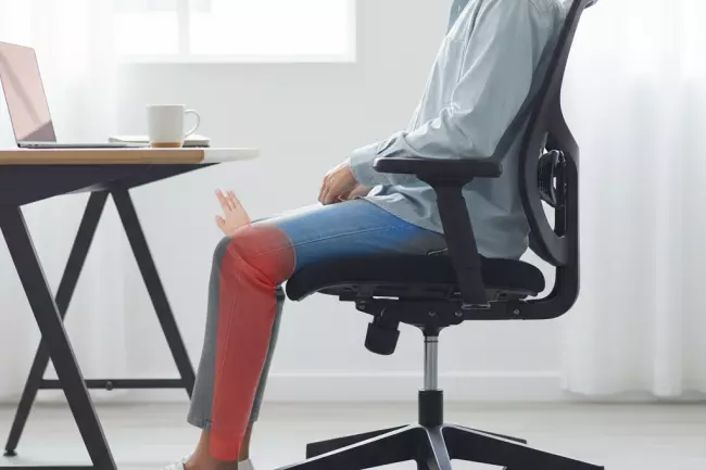 Оптимальная глубина сиденья, снижение давления на ноги