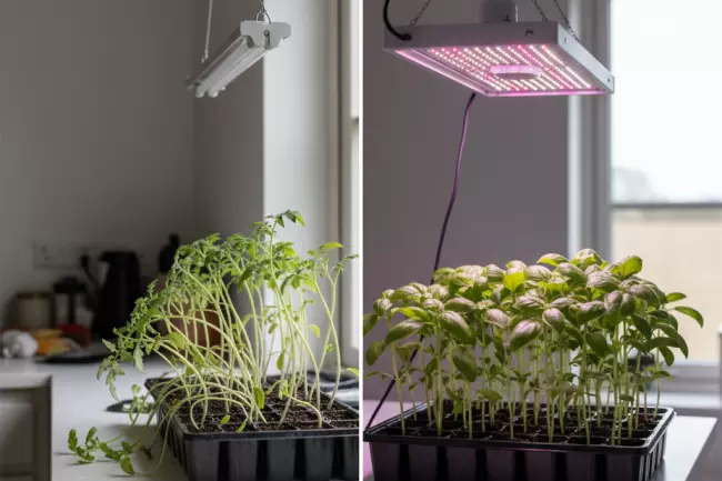 Освещение для крепкой домашней рассады