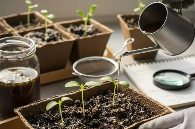 Органические подкормки рассады для крепкого роста