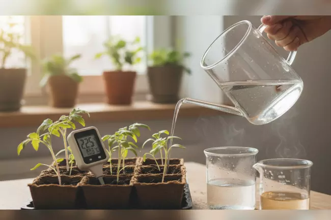 Комнатная температура воды для полива рассады