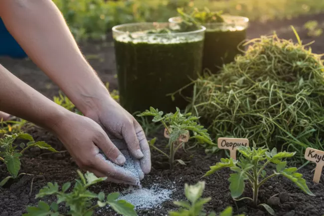 Органические удобрения весной: зола, травяные настои