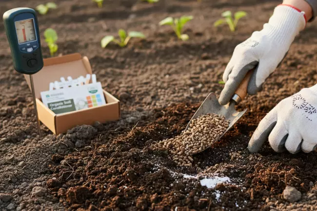 Весеннее внесение удобрений для улучшения почвы