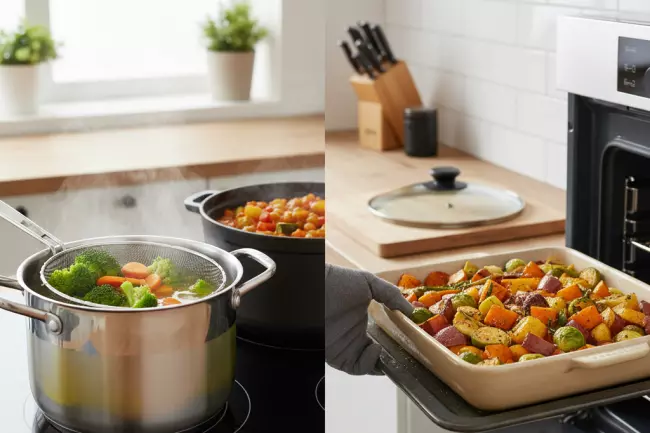 Сохранение витаминов в овощах при готовке