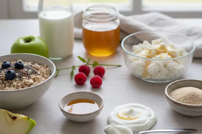 Полезные сочетания мёда с белком и клетчаткой