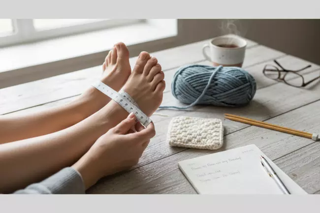 Основные этапы вязания домашних тапочек