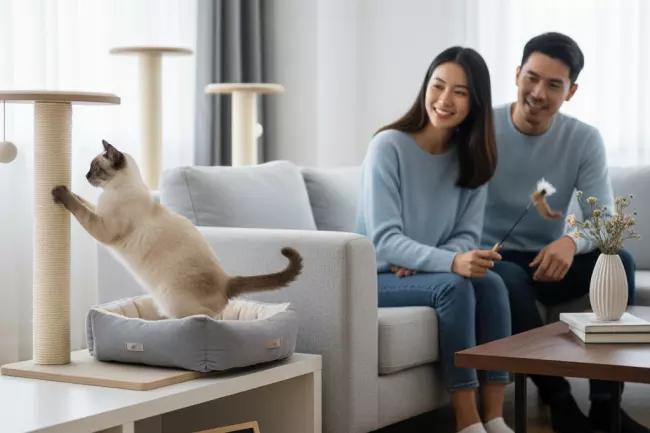 Воспитание сиамской кошки и правила дома