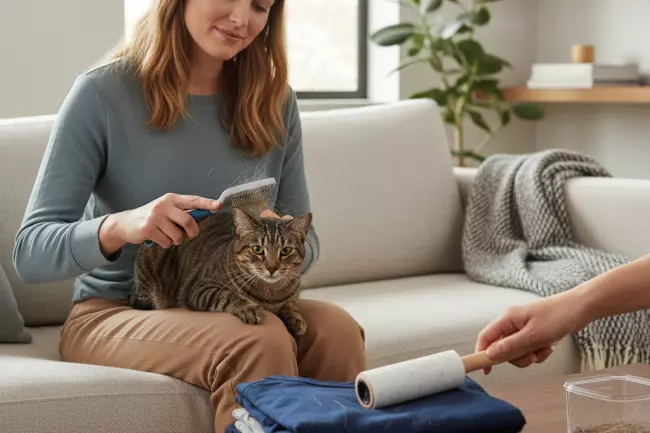 Уход за короткошёрстными кошками и шерсть в доме