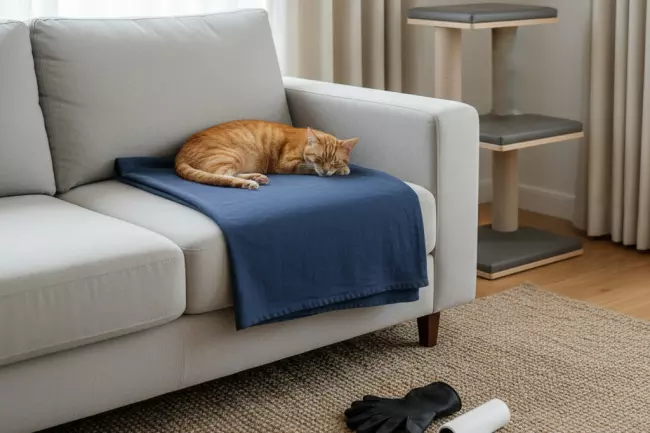 Снижение шерсти на текстиле и мебели