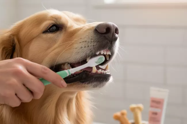 Профилактика налёта и запаха изо рта у собак