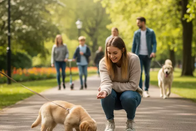 Социализация щенка в первые месяцы дома
