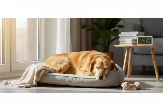 Сон и отдых собаки в квартире