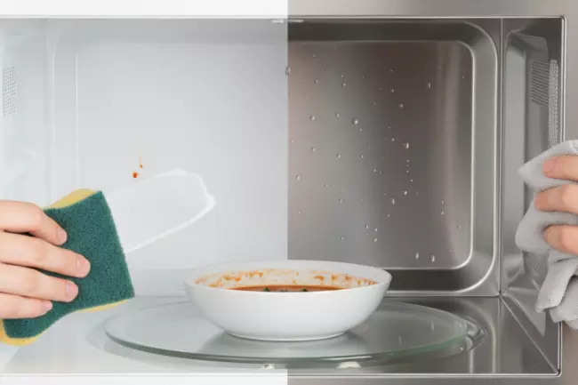 Покрытие камеры микроволновки и уход