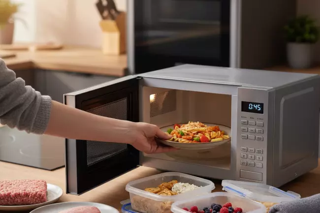 Ежедневный разогрев еды в микроволновке