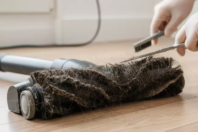 Уход за турбощёткой и роликами пылесоса