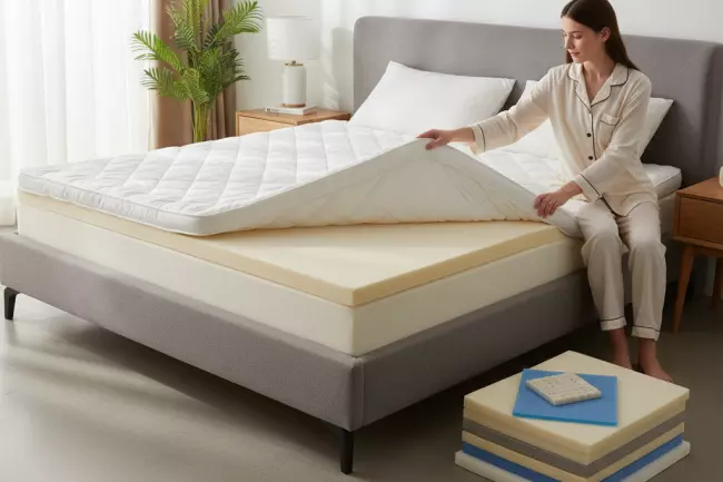 Топпер и слои комфорта для жёсткости матраса