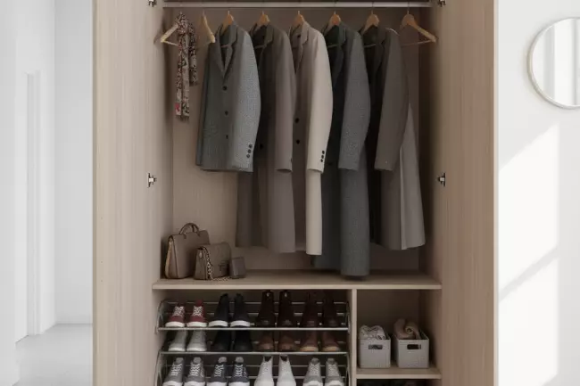 Расчёт глубины и высоты шкафа в прихожей