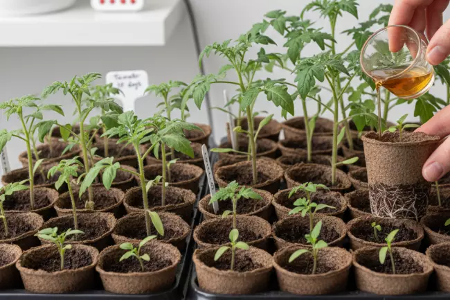 Подкормка рассады для крепкого роста