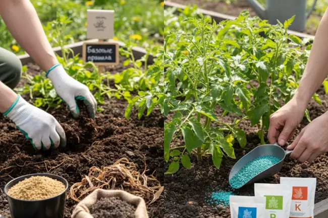 Органические и минеральные удобрения весной