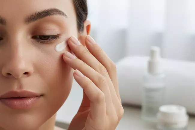 Правильное нанесение средств для кожи вокруг глаз