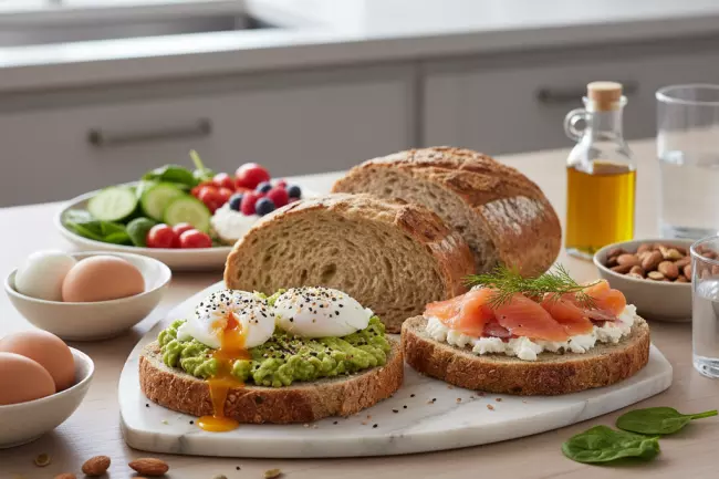 Сочетания хлеба с белком и клетчаткой