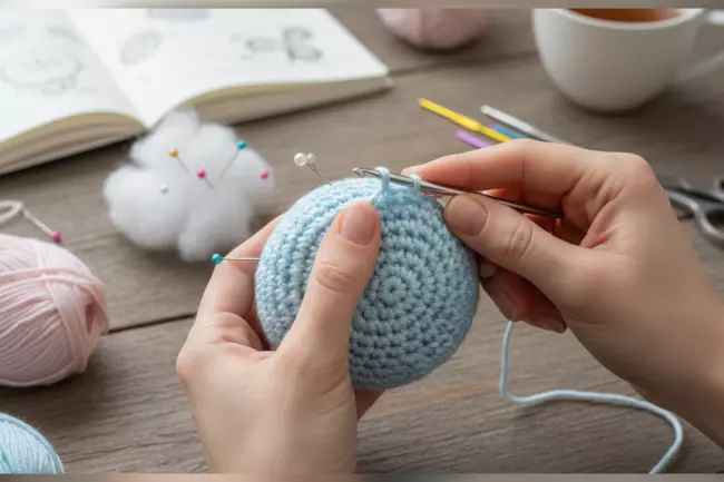Формирование деталей амигуруми и аккуратная набивка
