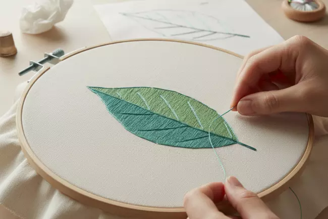 Техника вышивки гладью: ровная поверхность стежков