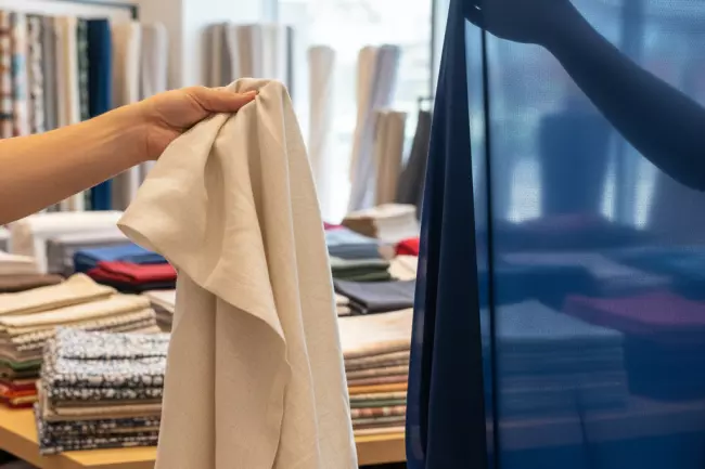 Выбор ткани для шитья и покупки