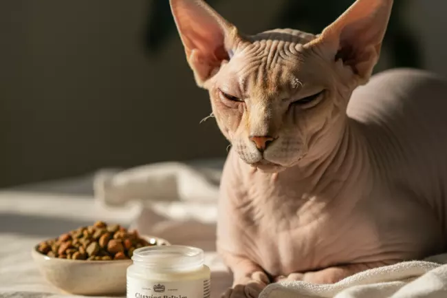 Уход за кожей сфинкса и питание дома