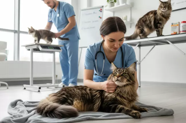 Здоровье мейн-куна: профилактика и признаки недомогания