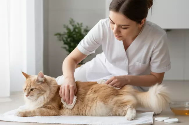 Уход за деликатной шерстью длинношёрстной кошки